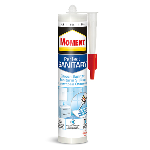 Moment Silicon Sanitar Baie si Bucatarie Alb /Transparent 280ml